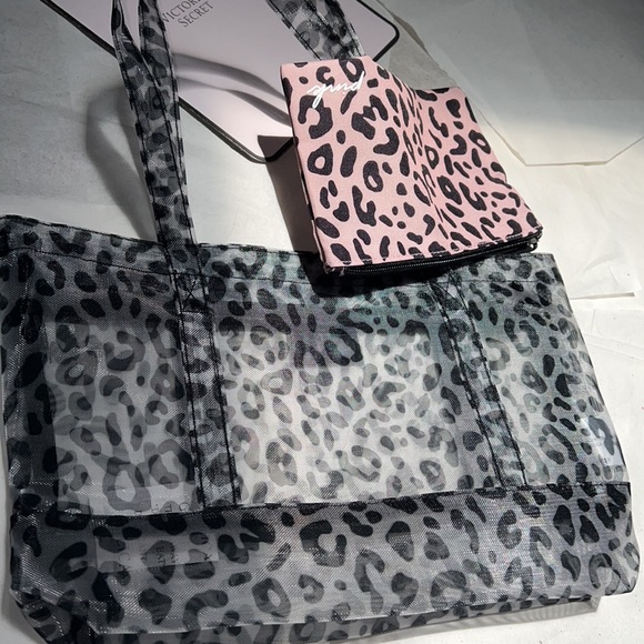 Victoria’s Secret 2pcs Beach Clear Mash Bag Set - Picture 8 of 12